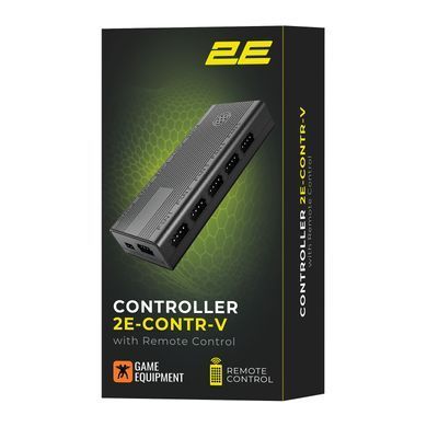 2E Gaming Контролер 2E GAMING CONTR-V ARGB 10 fans 4pin, SATA +5V 3pin, пульт 2E-CONTR-V фото
