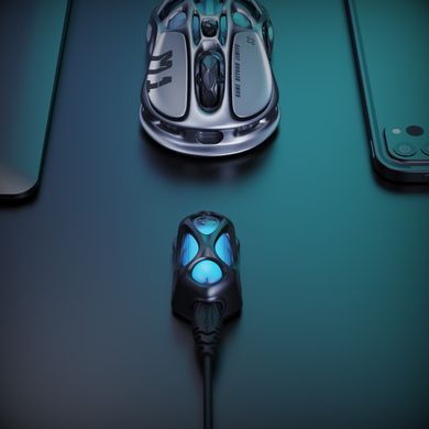 GravaStar Мышь Mercury M1 Pro, magnesium alloy body, BT/WL/USB-A, RGB, Gunmetal Gray GRAVASTARM1PRO_GRY фото