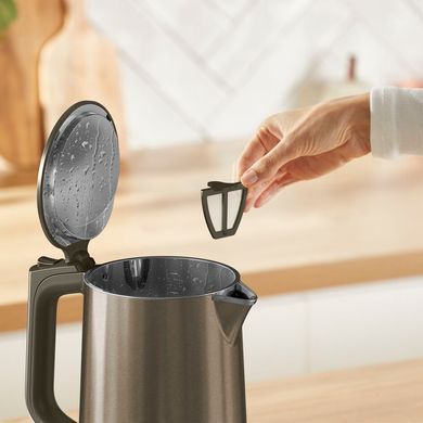 Tefal electric kettle Selection, 1.7L, double-walled, 9 tempr.conditions, bronze KI871FE0 фото