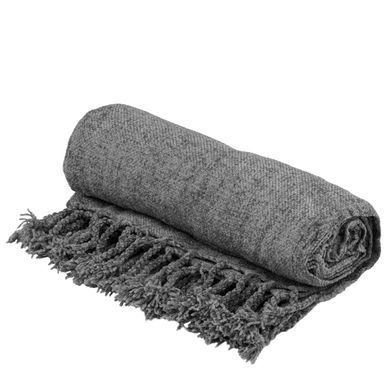 ARDESTO Плед Chenille 140х190см, 100% поліестер, сірий темний