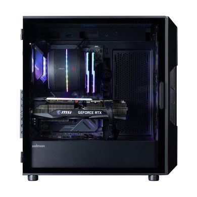 Zalman Корпус I3 Neo ARGB V2 без БП, 2xUSB3.0, 1x Type C, 4x120мм ARGB, VGA 355мм, LCS ready, TG Side Panel, ATX, чёрный I3NEOARGBV2BLACK фото