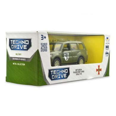 Автомодель серии "Шевроны Героев" - MITSUBISHI PAJERO 4WD TURBO - "93 ОМБр" 250283M фото