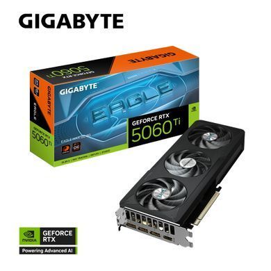 Gigabyte Видеокарты GeForce RTX 5060 Ti 8GB GDDR7 EAGLE MAX OC GV-N506TEAGLEMAX_OC-8GD фото