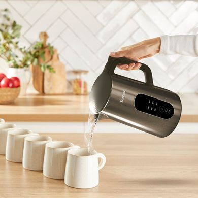 Tefal electric kettle Selection, 1.7L, double-walled, 9 tempr.conditions, bronze KI871FE0 фото