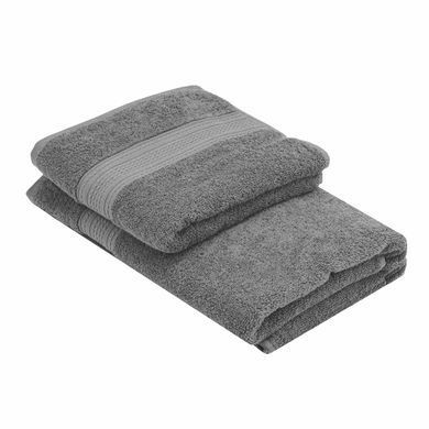 ARDESTO Полотенце махровое SuperSoft 50х90см, 100% хлопок, серый