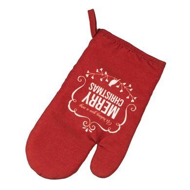 ARDESTO Рукавичка Happy Holidays 17х28см, 90% поліестер, 10% бавовна, червоний