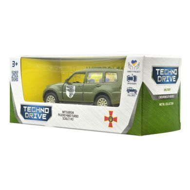 Автомодель серии "Шевроны Героев" - MITSUBISHI PAJERO 4WD TURBO - "93 ОМБр" 250283M фото