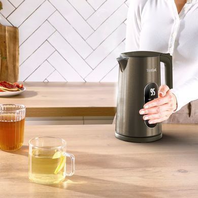 Tefal electric kettle Selection, 1.7L, double-walled, 9 tempr.conditions, bronze KI871FE0 фото