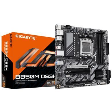 Gigabyte Материнская плата B850M DS3H sAM5 B850 4xDDR5 M.2 HDMI DP mATX B850M_DS3H фото
