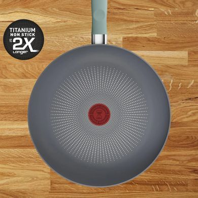 Tefal Сковорода Halo EUCALYPTUS, 24 см, алюминий, бакелит, серый G0160402 фото