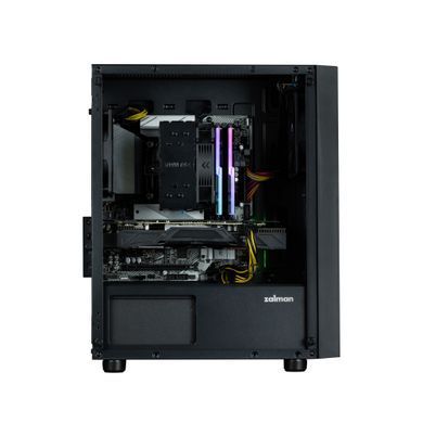 Zalman Корпус T3 Plus, без БП, 1xUSB3.0, 2xUSB2.0, 2x120mm, Perforated Side, ATX, Black T3PLUS фото