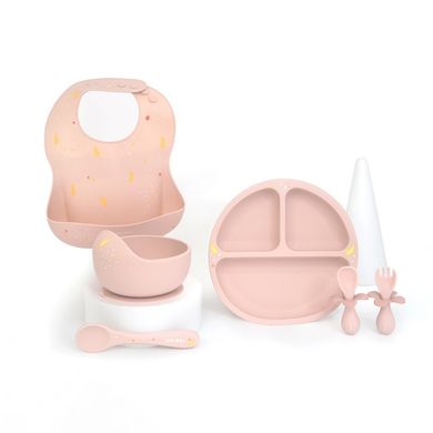 Набор посуды Oribel Cocoon ложка и глубокая тарелка розовый OR220-90013 фото