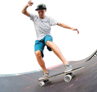YVolution Скейтборд Fishtail Cruiser 76см, синий YS48B2 фото