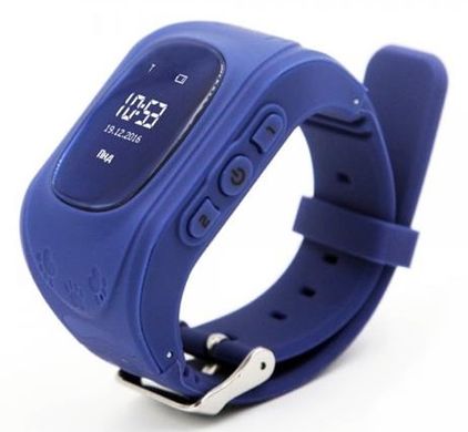 Детские телефон-часы с GPS трекером GOGPS ME K50 Темно синие K50DBL фото
