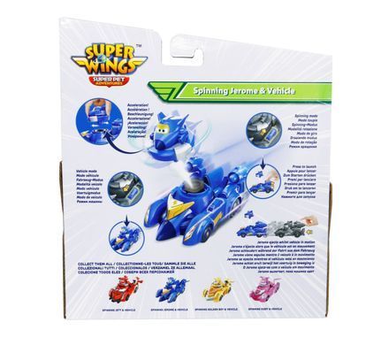 Super Wings Ігровий набір Spinning Vehicle Джером (Jerome) EU770330 фото