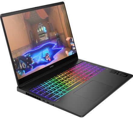 HP Ноутбук HP OMEN 16-ah0041ua 16" 2.5K OLED, Intel U7-255HX, 64GB, F2048GB, NVD5080-16, DOS, чорний BV8Y3EA фото