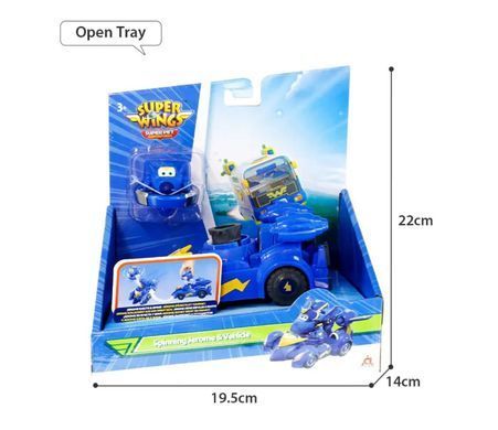 Super Wings Ігровий набір Spinning Vehicle Джером (Jerome) EU770330 фото