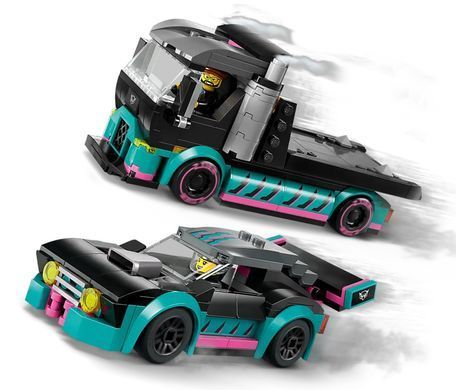 LEGO Конструктор City Автомобиль для гонки и автовоз 60406 фото