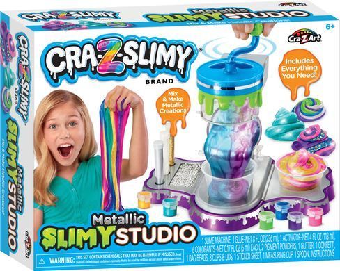 Cra-Z-Art Cra-Z-Art Metallic Slimy Studio Slime, set 21pcs 60016CRA фото