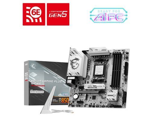 MSI Материнcкая плата B850M GAMING PLUS WIFI6E sAM5 B850 4xDDR5 M.2 HDMI DP WiFi BT mATX 911-7E81-002 фото