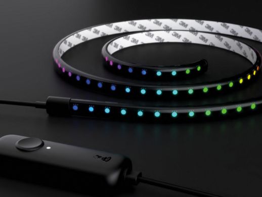Smart LED Twinkly Line RGB удлинитель TWL100STW-BEU 1,5м, Gen II, IP20, кабель черный TWL100ADP-B фото