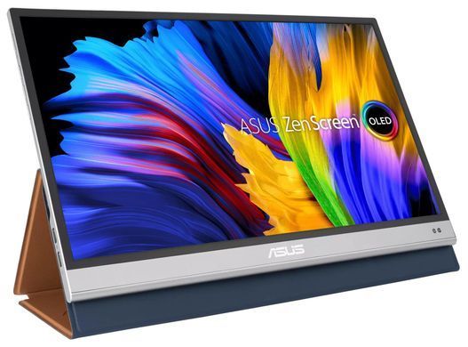 ASUS Монітор портативний 13.3" ZenScreen MQ13AH mHDMI, 2xUSB-C, OLED, 1ms, DCI-P3 100%, HDR10, Cover 90LM07EV-B01170 фото
