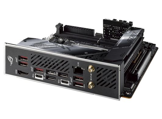 Материнcкая плата ASUS ROG STRIX X670E-I GAMING WIFI sAM5 X670 2xDDR5 M.2 HDMI WiFi BT mITX 90MB1B70-M0EAY0 фото