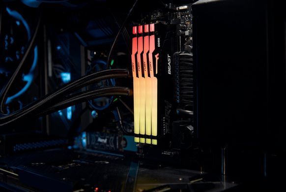 Kingston Память для ПК DDR5 5600 16GB KIT (8GBx2) FURY Beast RGB KF556C40BBAK2-16 фото