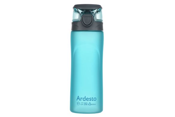 Пляшка для води Ardesto 600 мл, блакитна, пластик AR2205PB фото