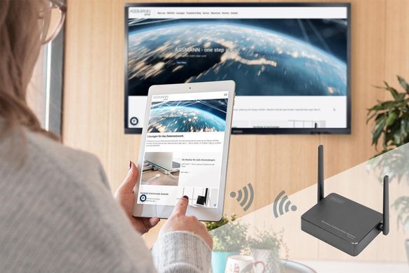 Digitus Система для презентацій Click & Present Pro - Wireless Collaboration System HDMI, 2xTX, 1xRX DS-55317 фото