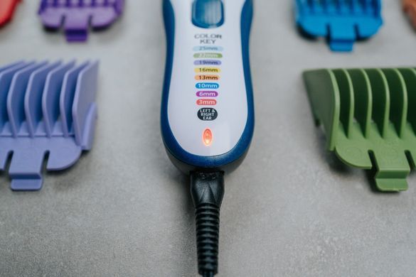 Wahl Набір для стрижки WAHL Color Pro Cordless, мережа+акум., гребінець, ножиці, сталь, синій 09649-016 фото