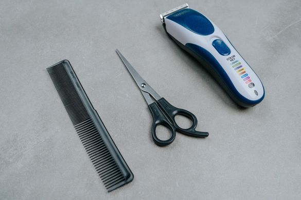 Wahl Набір для стрижки WAHL Color Pro Cordless, мережа+акум., гребінець, ножиці, сталь, синій 09649-016 фото