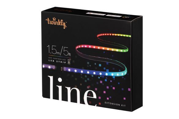 Smart LED Twinkly Line RGB, подовжувач TWL100STW-BEU 1,5м, Gen II, IP20, кабель чорний TWL100ADP-B фото