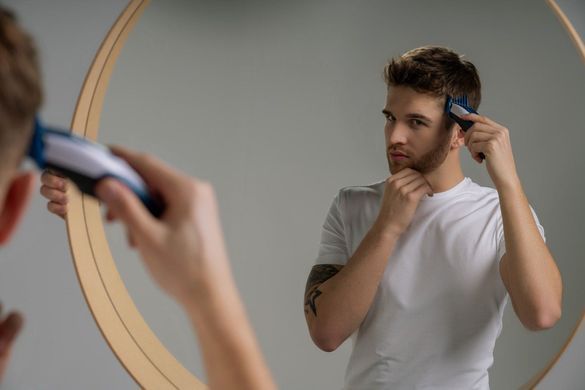 Wahl Набір для стрижки WAHL Color Pro Cordless, мережа+акум., гребінець, ножиці, сталь, синій 09649-016 фото