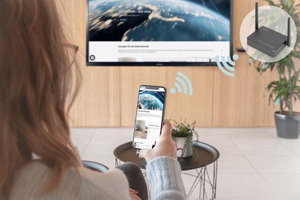 Digitus Система для презентацій Click & Present Pro - Wireless Collaboration System HDMI, 2xTX, 1xRX DS-55317 фото