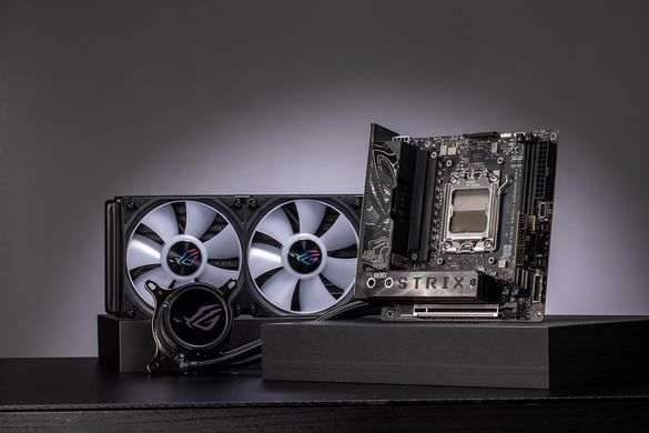 ASUS Материнcька плата ROG STRIX X870-I GAMING WIFI sAM5 X870 2xDDR5 M.2 HDMI WiFi BT mITX 90MB1IW0-M0EAY0 фото