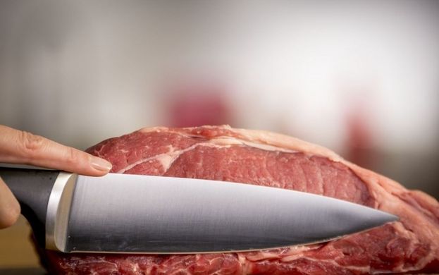 Кухонный нож поварской Tefal Ice Force, длина лезвия 20 см, нерж.сталь K2320214 фото
