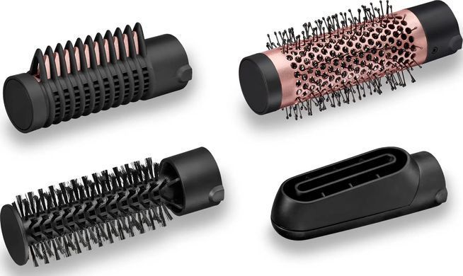 BaByliss Фен-щітка, 1000Вт, 2 режими, іоніз-я, хол. обдув, кераміка, чорний AS126E фото