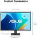 ASUS Монітор 27" VA279HG D-Sub, HDMI, Audio, IPS, 120Hz, 1ms, sRGB 99%, AdaptiveSync 8 - магазин Coolbaba Toys