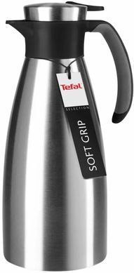 Tefal Tefal Soft Grip Vacuum Jug, 1.5L, stainless steel, plastic, black K3043214 фото
