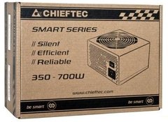 Блок живлення CHIEFTEC Smart (650W), >85%, 120мм, 1xMB 24pin(20+4), 1xCPU 8pin(4+4), 2xMolex, 6xSATA, 2xPCIe 8pin(6+2) GPS-650A8 фото