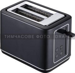 Тостер Ardesto Elegance T-K301E 800 Вт, LED дисплей, пластик, чёрний T-K301E фото