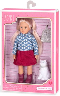 Кукла LORI 15 см Кайденс и кошка Кики LO31053Z фото