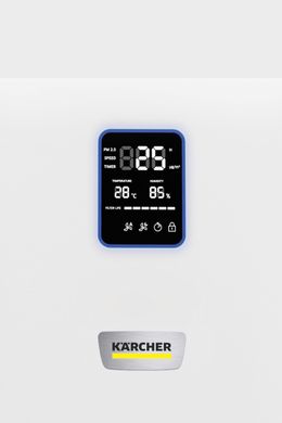 Karcher Очисник повітря AF 50, 50м2, 520м3/год, дисплей, 2 HEPA фільтри, 4 режими, інд. забр-ння, білий 1.024-822.0 фото