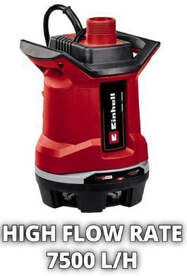 Einhell Насос для грязной воды аккумуляторный GE-DP 18/25 Li - Solo, PXC, до 25мм, (без АКБ и ЗУ) 4181580 фото