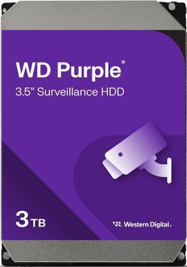 WD Жесткий диск 3TB 3.5" 256MB SATA Purple Surveillance WD33PURZ фото