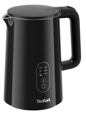 Tefal Электрочайник Thermo Protect Control 1,5 л, Strix, с двойными стенками, 6 температурных режимов, черный KO6518E0 фото