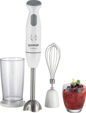 Gorenje Блендер погружной 800Вт, 3в1, чаша-500мл, измельчитель, белый HBC802QW фото