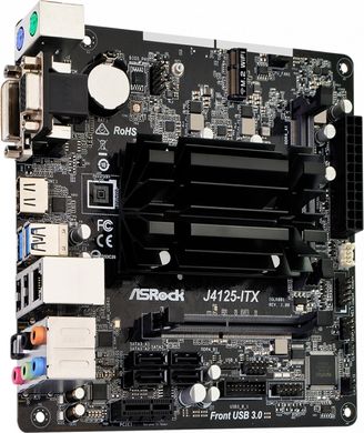 Материнська плата ASRock J4125-ITX J4125-ITX CPU Quad-Core (2.7Hz) 2xDDR4 SO-DIMM HDMI DVI D-Sub mITX J4125-ITX фото