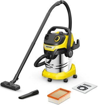 Karcher Пилосос господарський D 5 S V-25/5/22, 1100 Вт, 25 л, 5 м, 8.57 кг 1.628-350.0 фото